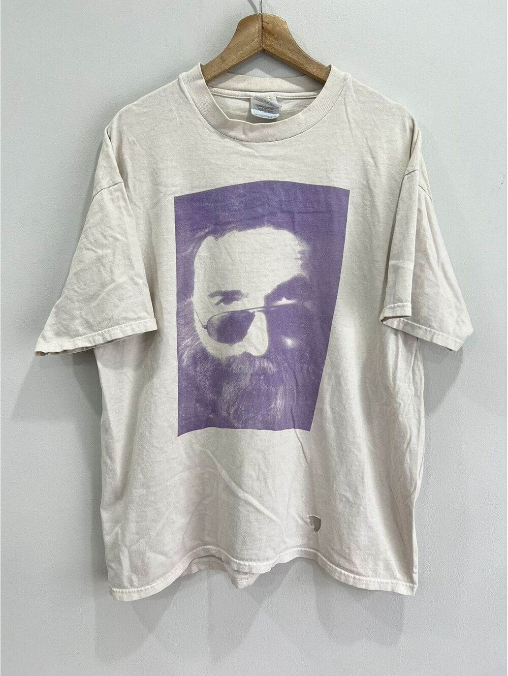 Vintage Jerry Garcia Tee Shirt Hand Print grateful dead band